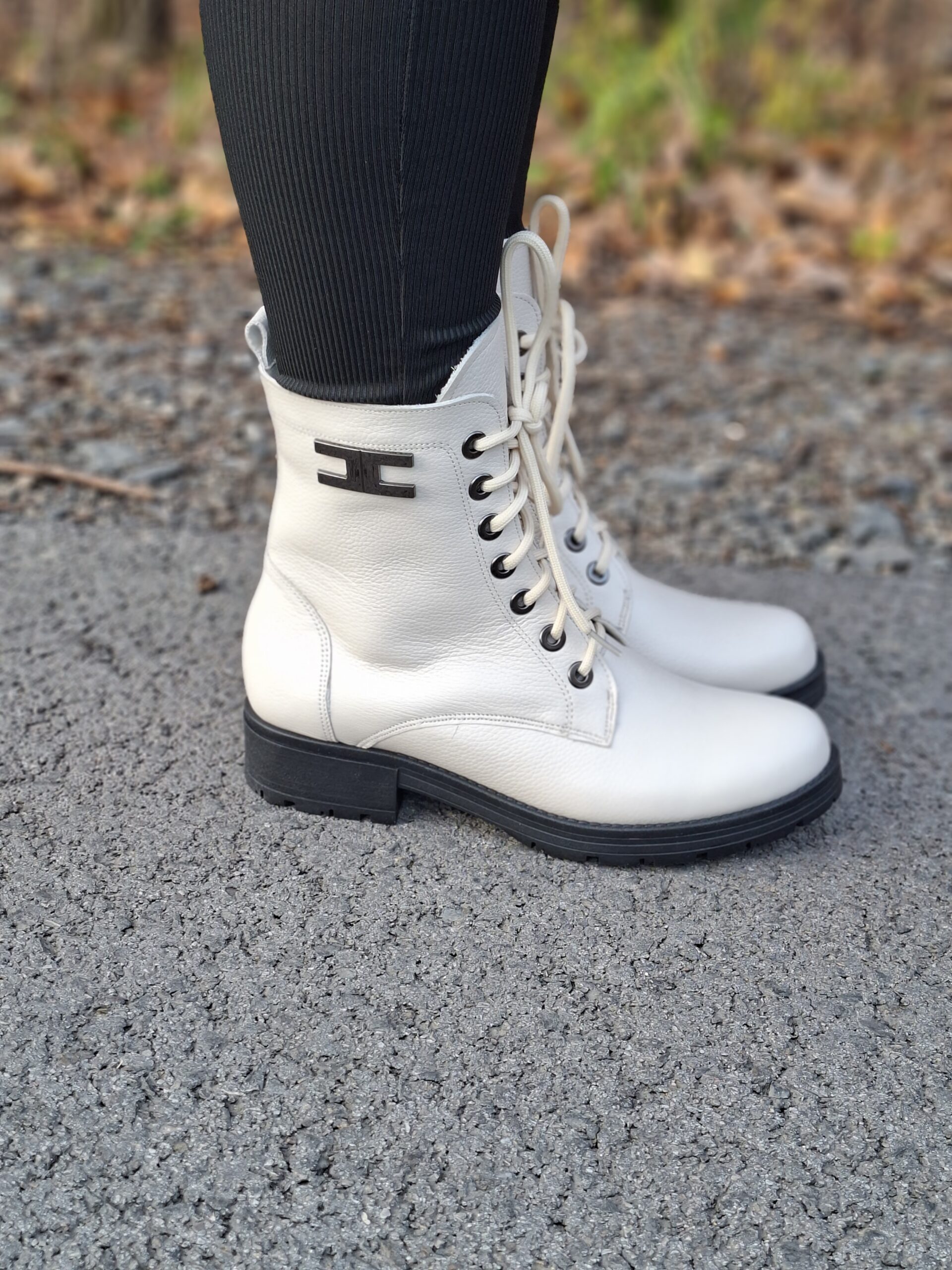 Trapery/Botki Aspen skóra naturalna beż - obrazek 3