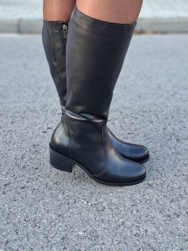 Kozaki Raven skóra naturalna czarne