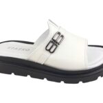 Stylowy klapek ze skóry naturalnej wygodny i lekki 9-2366