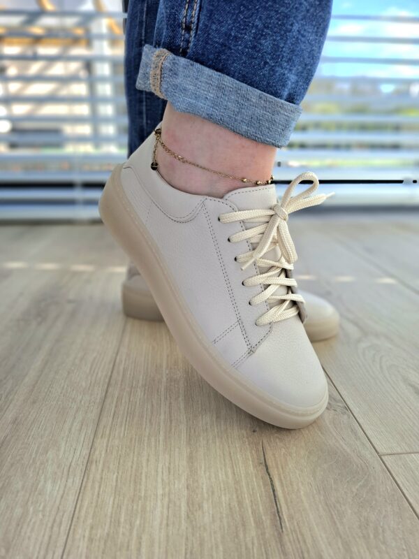 Sneakers Kyoto skóra naturalna beżowe Polska produkcja